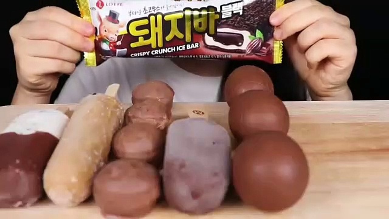 ASMR CHOCOLATE ICE CREAM * OREO ICE CREAM , MAGNUM ICE CREAM  EATING SOUNDS