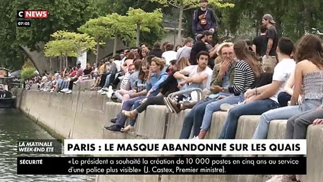 Coronavirus - A Paris hier soir, les masques ont été définitivement abandonnés par tous ceux venus faire la fête sur les quais malgré la reprise des contaminations