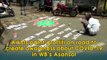 Artists paint graffiti on road to create awareness about COVID-19 in WB’s Asansol