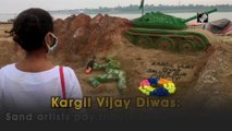 Kargil Vijay Diwas: Sand artists pay tribute to Kargil heroes