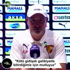 Ersan Parlatan: "Kötü gidişatı galibiyetle bitirdiğimiz için mutluyuz"