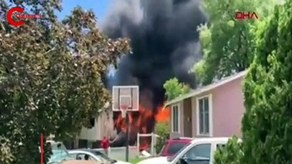 ABD'de uçak evin üzerine düştü: Çok sayıda ölü ve yaralı var