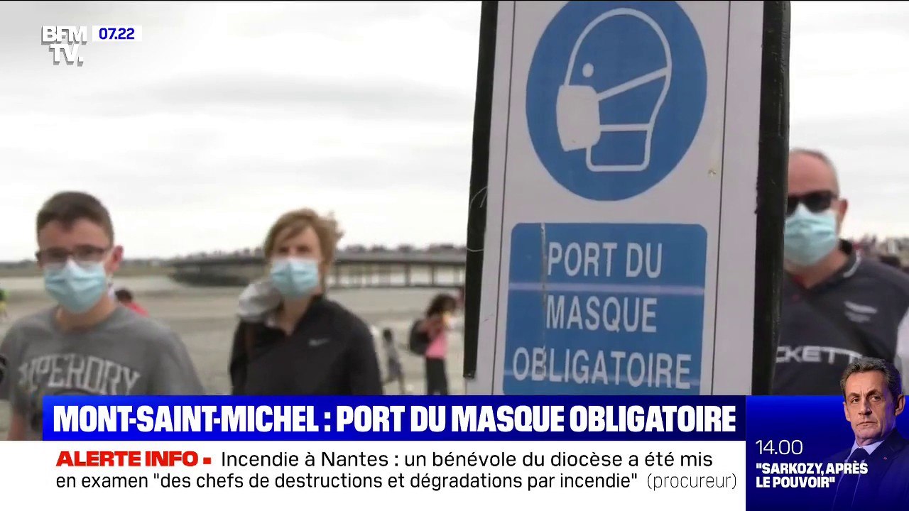 Le masque est désormais obligatoire dans les rues du Mont-Saint-Michel