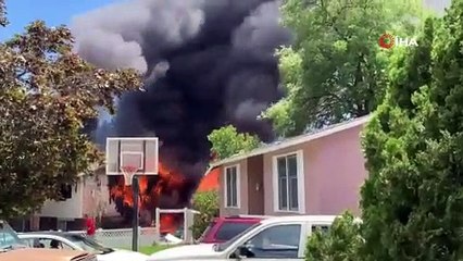 ABD’deki uçak evin üzerine düştü: Biri bebek 3 ölü, 4 yaralı