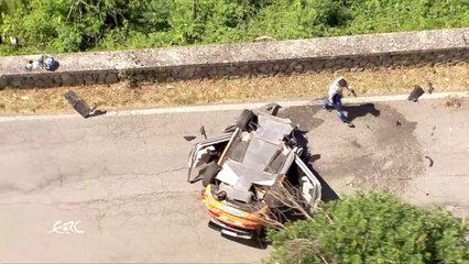 ERC Rally Roma 2020 Day 1 Fourmaux Big Crash Rolls