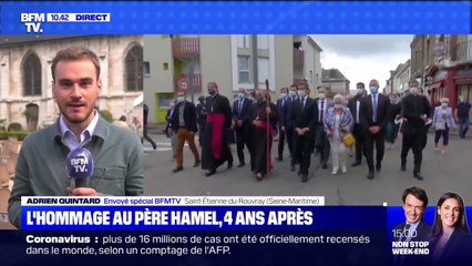 L'hommage au père Jacques Hamel, quatre ans après l'attentat de Saint-Étienne-du-Rouvray