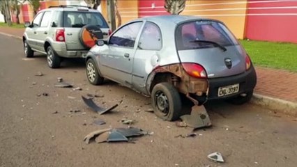 Motorista foge ao causar acidentes no Bairro Canadá