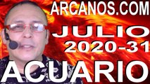ACUARIO JULIO 2020 ARCANOS.COM - Horóscopo 26 de julio al 1 de agosto de 2020 - Semana 31