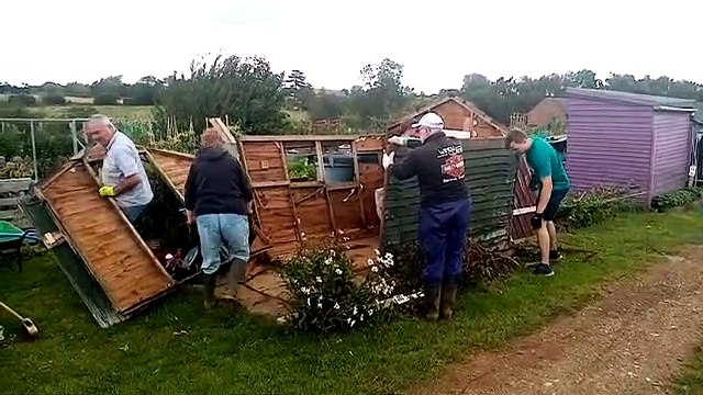 Damage left by tornado ripping through Northampton July 25, 2020