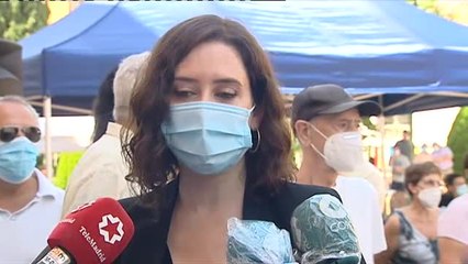 Ayuso dice que la situación en la Comunidad de Madrid es "relativamente buena"