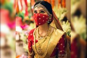 Bridal Mask Ideas __ Trending Designer Face Mask Ideas __