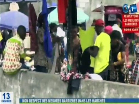 RTG/Non-respect des mesures barrières dans les marchés de Libreville