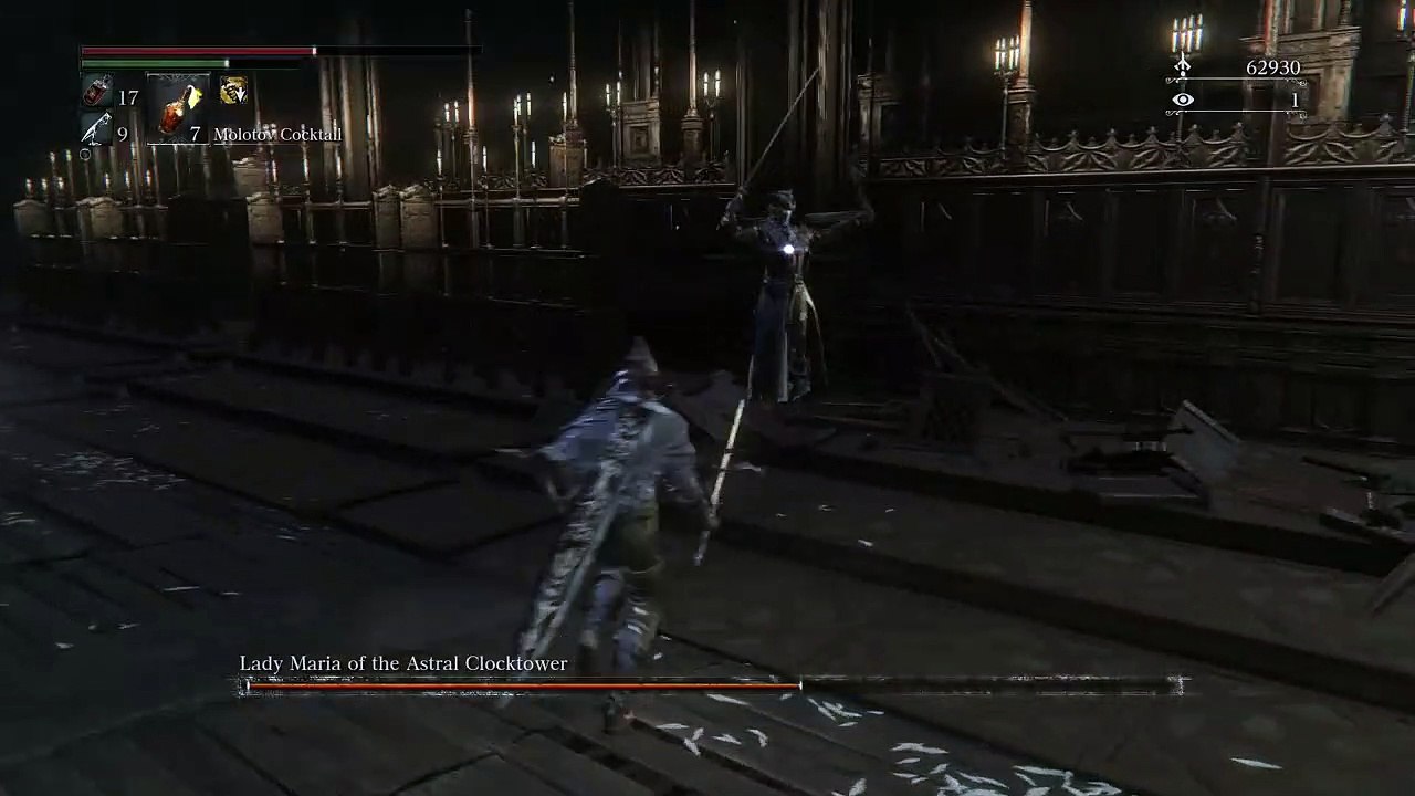 Bloodborne- Lady Maria Boss Fight (1080p)