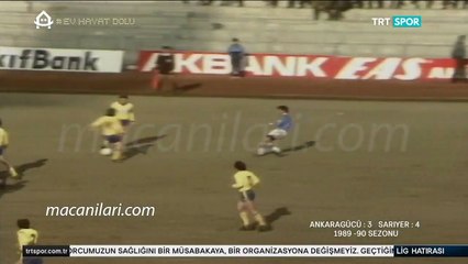 Ankaragücü 3-4 Sarıyer [HD] 18.02.1990 - 1989-1990 Turkish 1st League Matchday 20 + Post-Match Comments