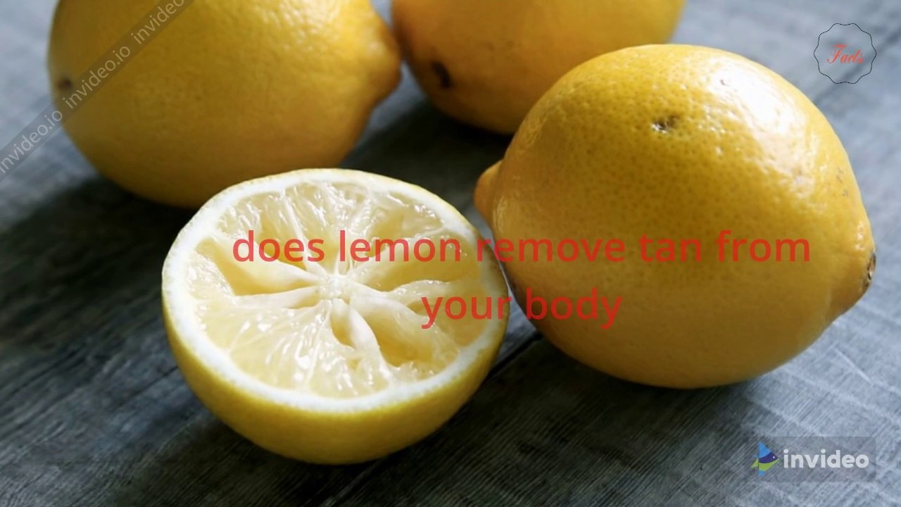 does lemon remove tan
