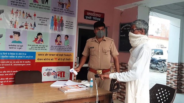 कांधला थाना प्रांगण में की गई कोविड-केयर हेल्प डेस्क की स्थापना