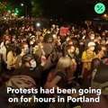 Federal Agents Use Tear Gas to Clear Rowdy Portland Protest