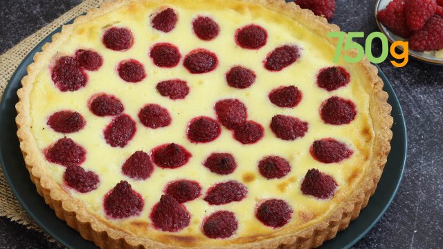 Recette de la tarte aux framboises et au mascarpone - 750g
