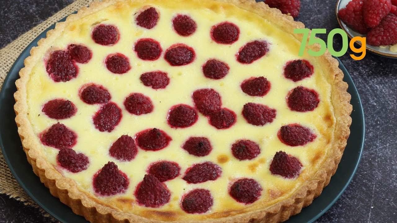 Recette de la tarte aux framboises et au mascarpone - 750g