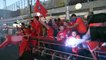 Medipol Başakşehirli futbolcular, güzergah üzerindeki vatandaşları selamladı - İSTANBUL