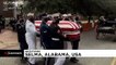 US civil rights icon John Lewis' casket crosses Edmund Pettus Bridge in Selma