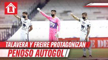 Nico Freire y Talavera protagonizaron autogol en el partido vs Querétaro