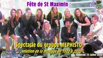 FETE de ST MAXIMIN : Orchestre  MEPHISTO  26juill2020