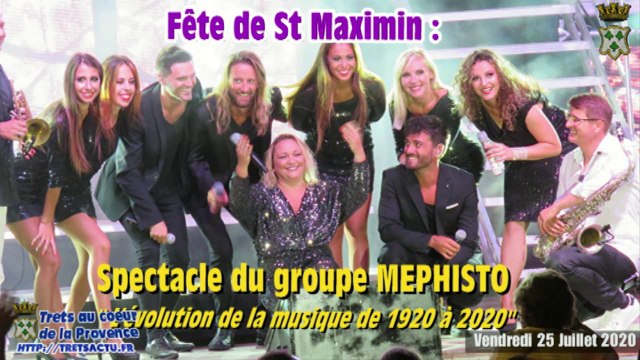 FETE de ST MAXIMIN : Orchestre MEPHISTO 26juill2020