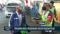 Pengendara Cekcok dengan Polisi Saat Terjaring Razia