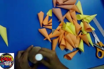 Big paper flowers DIY. Giant flowers DIY.Easy Wall decor