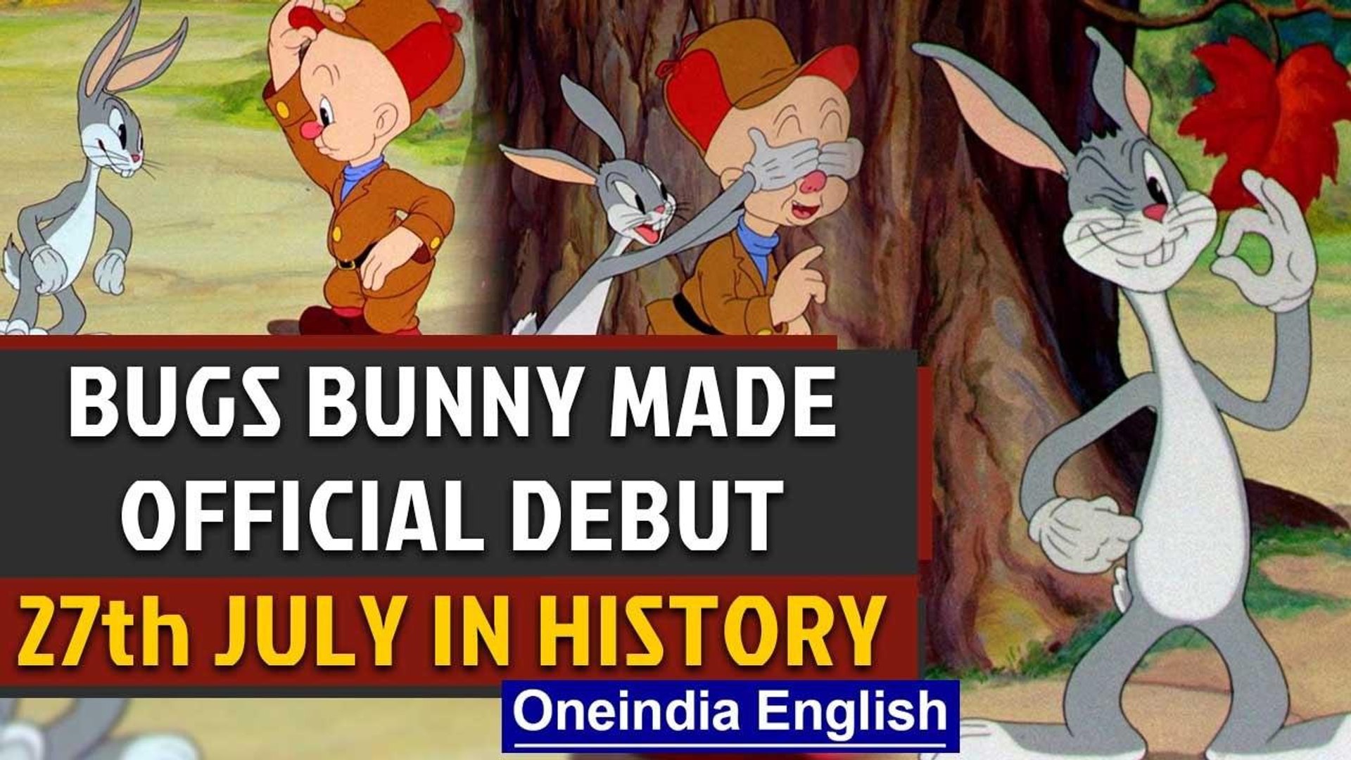 Bugs Bunny made official debut in the Warner Bros animated cartoon and  other events | Oneindia News - video Dailymotion