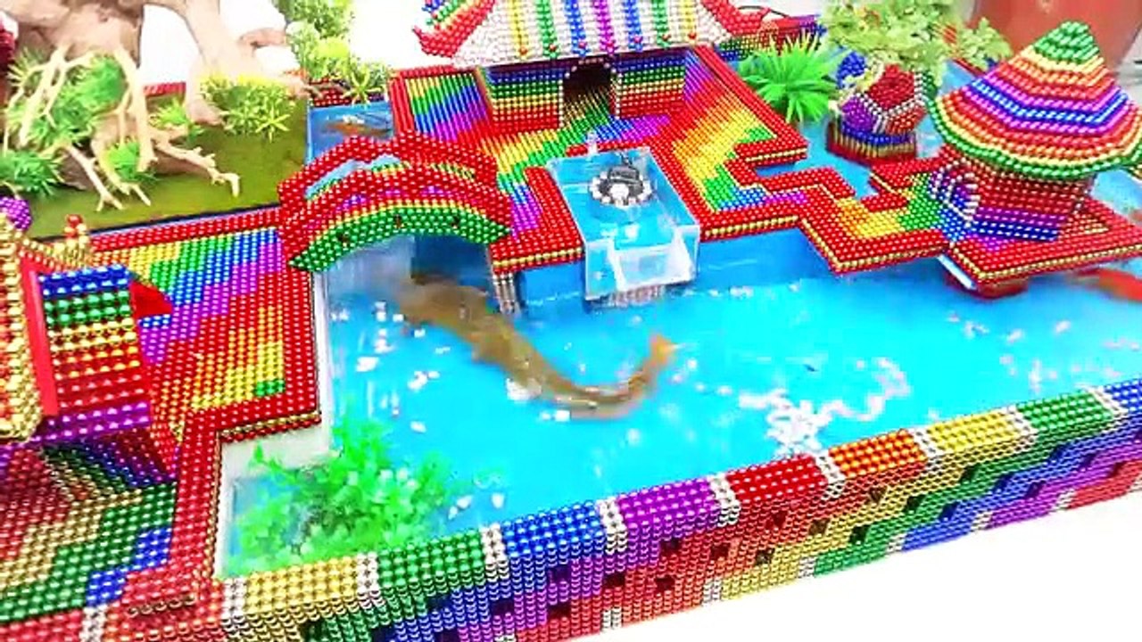 How To Make Japanese Mansion Diorama Aquarium From Magnetic Balls