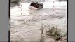 Bihar Floods: Pick-up van submerged in flood water