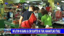 Inflation ng bansa sa 2nd quarter ng taon, nananatiling stable