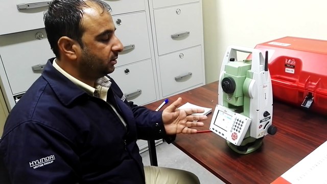 4.Export Test Job from Leica Total Station TS09 Plus to USB in English