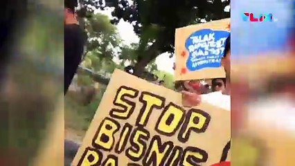 Gaya Jerinx SID Demo Tolak Rapid Test & Swab Test di Bali