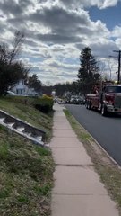 Big Trucks From Neighborhood Give Drive by Surprise on Kid's Birthday During Lockdown