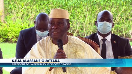 Le Président Alassane Ouattara échange avec les populations du Sud-Comoé