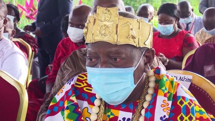 Intervention de Eugène Aka Aouélé lors de rencontre des populations du Sud-Comoé avec le Président Alassane Ouattara