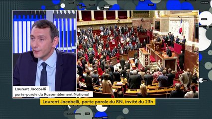 "Ce gouvernement va dans le mur", lance Laurent Jacobelli, porte-parole du Rassemblement national