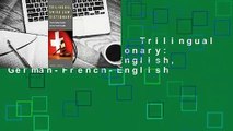 About For Books  Trilingual Swiss Law Dictionary: French-German English, German-French-English