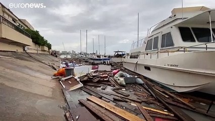 Καταστροφές στο Τέξας από τον κυκλώνα Χάνα