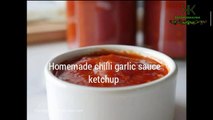 Homemade Chilli Garlic Sauce/Tomato Garlic Sauce | Tomato Chilli Garlic Sauce at home recipe