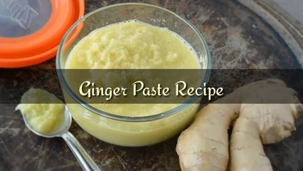 Ginger Paste Recipe|How To Make Ginger Paste Easy Recipe