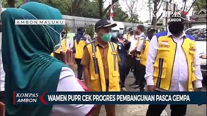 Wamen PUPR Cek Progres Pembangunan Pasca Gempa