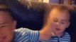 Twin Kids Playfully Slap Each Other