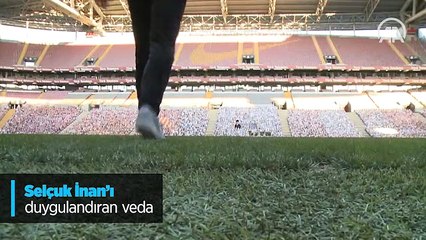 Selçuk İnan'ı duygulandıran veda