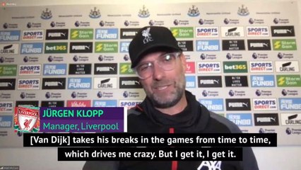 Van Dijk playing every PL game 'special' - Klopp