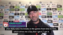 Van Dijk playing every PL game 'special' - Klopp