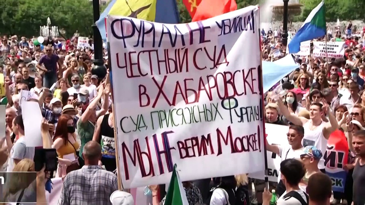 Demo gegen Putin in Chabarowsk